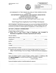 Document preview: Form III Earth Change Permit Application - Major Development - Virgin Islands