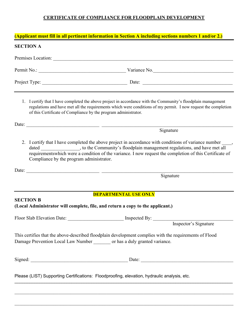 Application for Flood Hazard Permit - Virgin Islands, Page 3