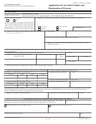 Document preview: ATF Form 4 (5320.4) Application for Tax Paid Transfer and Registration of Firearm