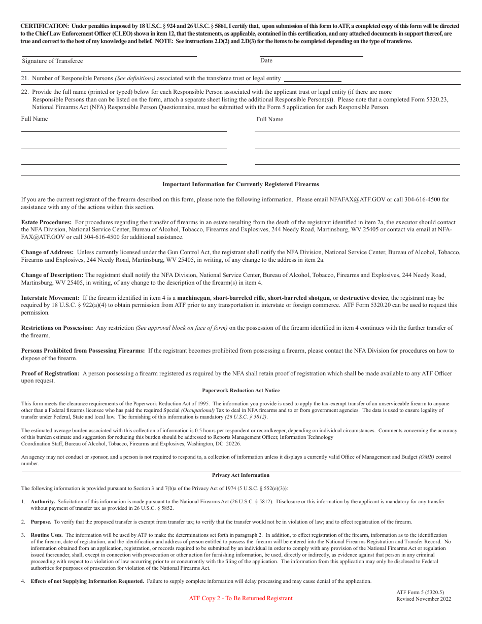 ATF Form 5 (5320.5) - Fill Out, Sign Online and Download Fillable PDF ...