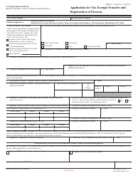 ATF Form 5 (5320.5) Application for Tax Exempt Transfer and Registration of Firearm, Page 11