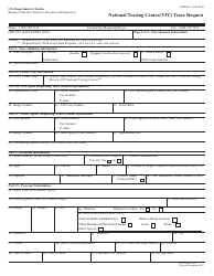 Document preview: ATF Form 3312.1 National Tracing Center (Ntc) Trace Request