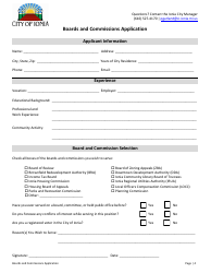 Boards and Commissions Application - City of Ionia, Michigan, Page 4