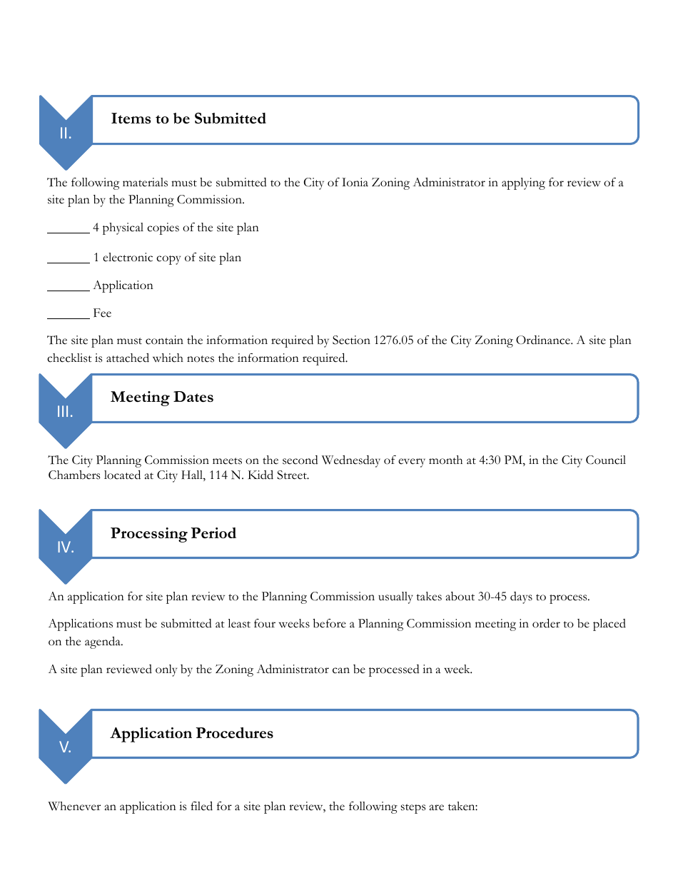 Zoning Permit or Site Plan Review Survey - City of Ionia, Michigan, Page 3