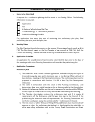 Subdivision Platting Application - City of Ionia, Michigan, Page 3