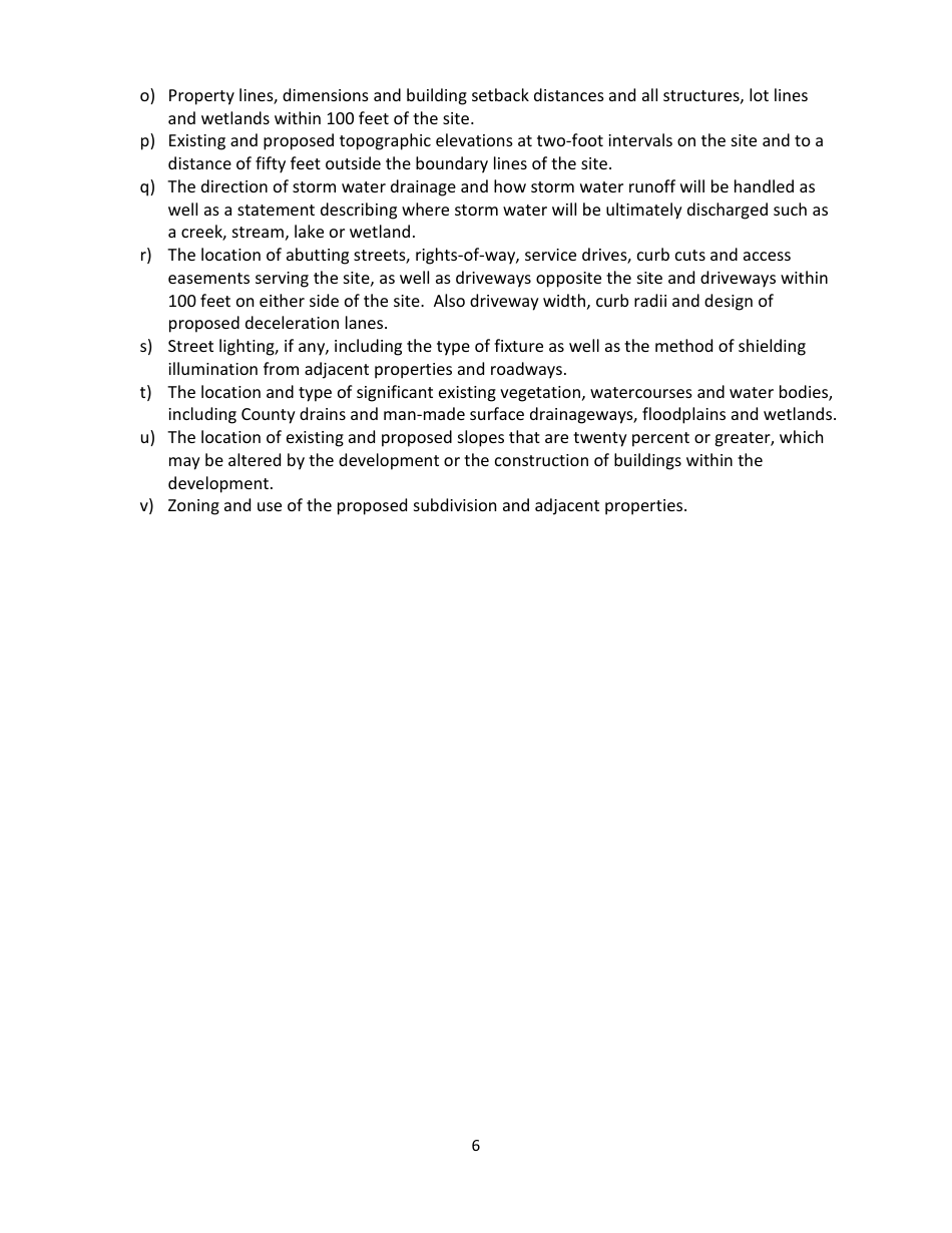 Subdivision Platting Application - City of Ionia, Michigan, Page 6