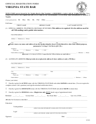 Official Registration Form - Virginia