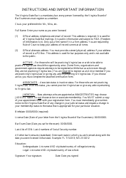 Official Registration Form - Virginia, Page 4