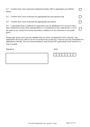 Form UKF Application for Registration as a British Citizen by a Person Born Before 1 July 2006 Whose Parents Were Not Married - United Kingdom, Page 19