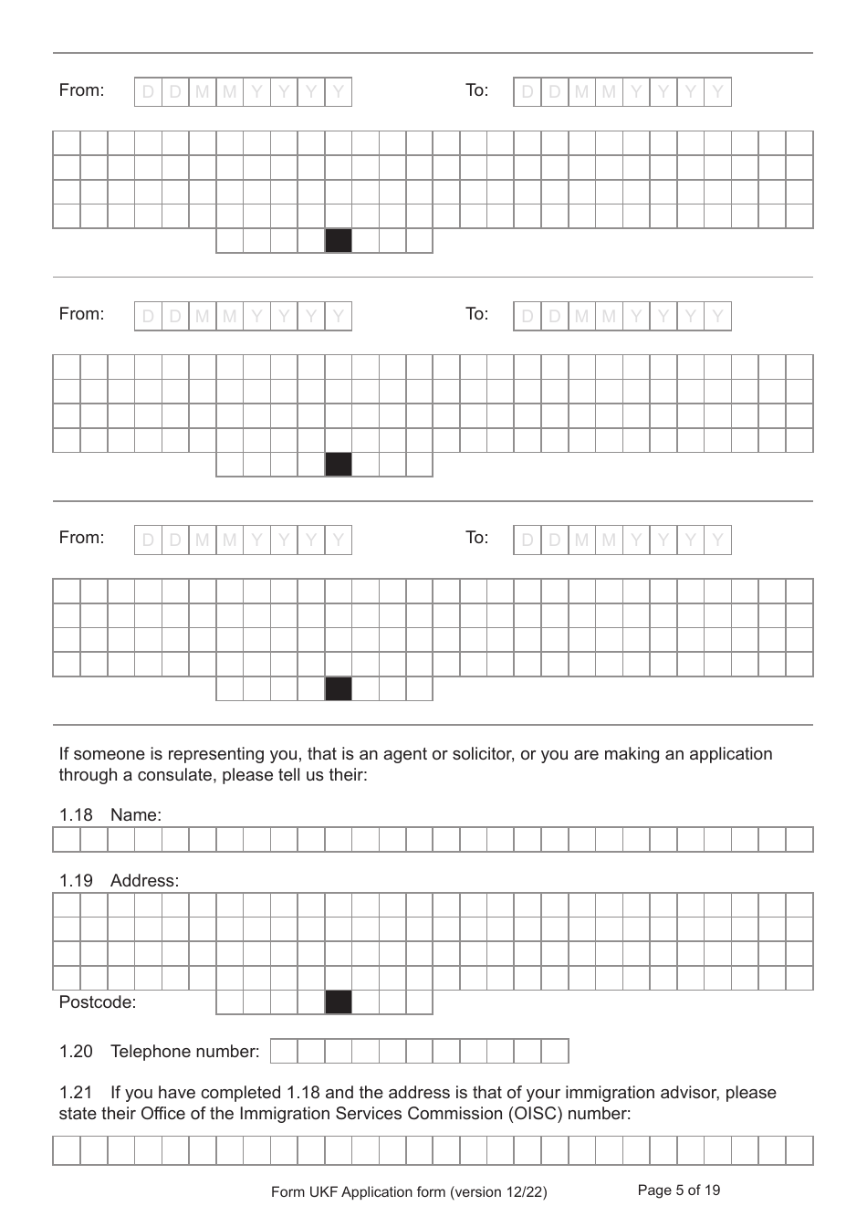Form UKF Application for Registration as a British Citizen by a Person Born Before 1 July 2006 Whose Parents Were Not Married - United Kingdom, Page 5