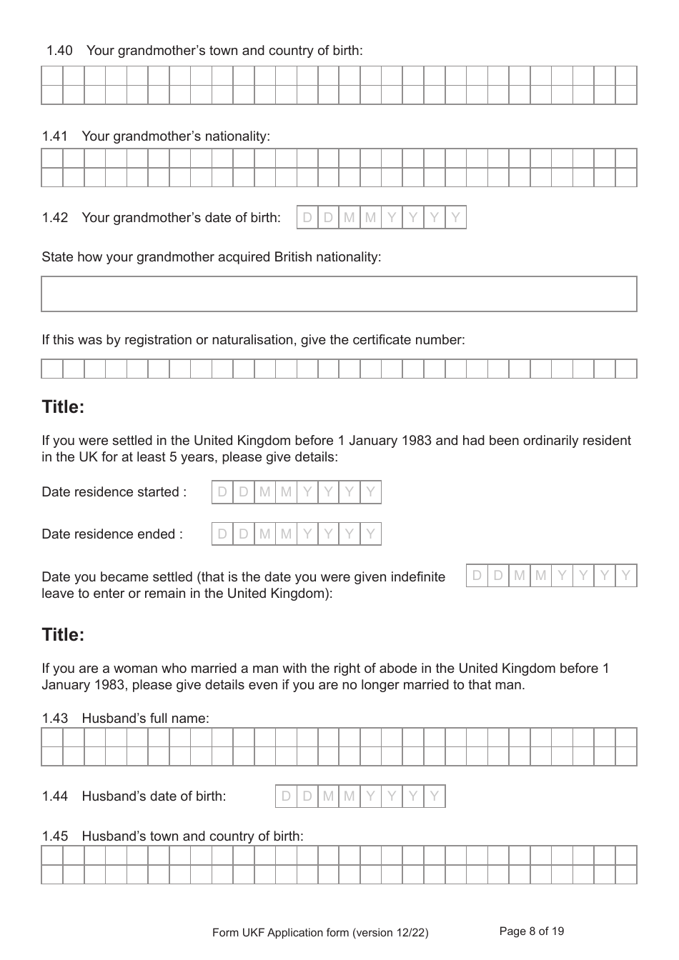 Form UKF Fill Out, Sign Online and Download Printable PDF, United Kingdom Templateroller