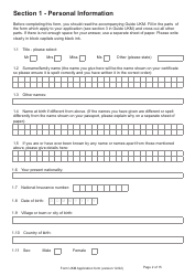 Form UKM Application for Registration as a British Citizen by a Person Born Before 1983 to a British Mother - United Kingdom, Page 2
