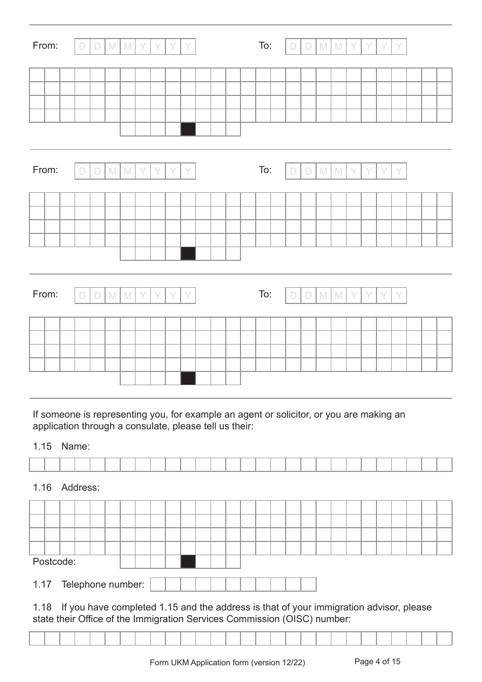 Form UKM Application for Registration as a British Citizen by a Person Born Before 1983 to a British Mother - United Kingdom, Page 4