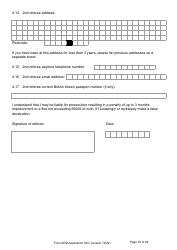Form ARD Application for Registration as a British Citizen - United Kingdom, Page 18