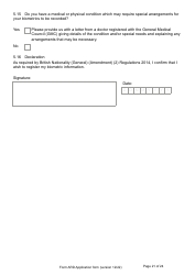 Form ARD Application for Registration as a British Citizen - United Kingdom, Page 21