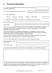 Form ARD Application for Registration as a British Citizen - United Kingdom, Page 5
