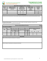 Permit Application for Cannabis Edible Manufacturing Facility - New Mexico, Page 6