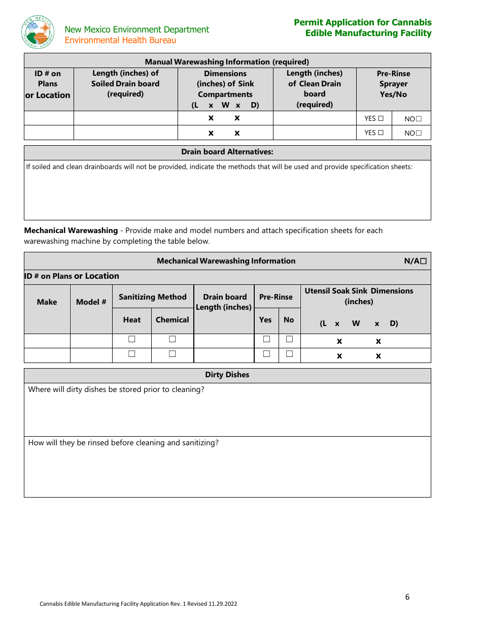 New Mexico Permit Application For Cannabis Edible Manufacturing   Page 6 Thumb 950 