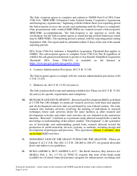 Attachment B Sample Sub-grant Agreement - Federal Clean Water Act Section 604b Grant - New Mexico, Page 10