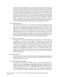 Attachment B Sample Sub-grant Agreement - Federal Clean Water Act Section 604b Grant - New Mexico, Page 12