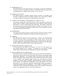 Attachment B Sample Sub-grant Agreement - Federal Clean Water Act Section 604b Grant - New Mexico, Page 14