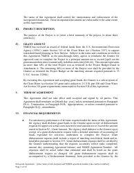 Attachment B Sample Sub-grant Agreement - Federal Clean Water Act Section 604b Grant - New Mexico, Page 3