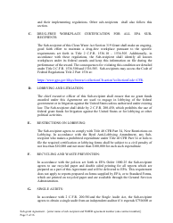 Attachment B Sample Sub-grant Agreement - Federal Clean Water Act Section 604b Grant - New Mexico, Page 6