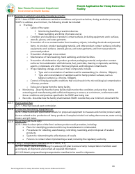 Permit Application for Hemp Extraction Facility - New Mexico, Page 10