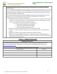 Permit Application for Hemp Extraction Facility - New Mexico, Page 12