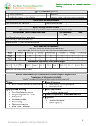 Permit Application for Hemp Extraction Facility - New Mexico, Page 3