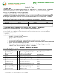 Permit Application for Hemp Extraction Facility - New Mexico, Page 4