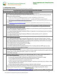 Permit Application for Hemp Extraction Facility - New Mexico, Page 9