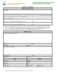 Permit Application for Hemp Manufacturing Facility or Hemp Processing Facility - New Mexico, Page 13