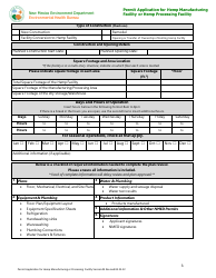 Permit Application for Hemp Manufacturing Facility or Hemp Processing Facility - New Mexico, Page 3