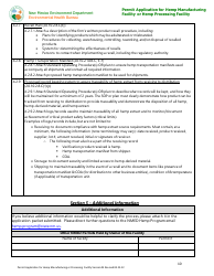 Hemp Warehouse Permit Application - New Mexico, Page 10