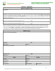 Hemp Warehouse Permit Application - New Mexico, Page 11