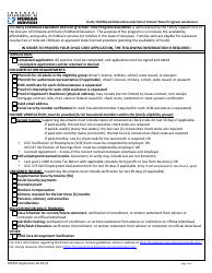 Document preview: Early Childhood Education and out of School Time Program Assistance Application - Arkansas