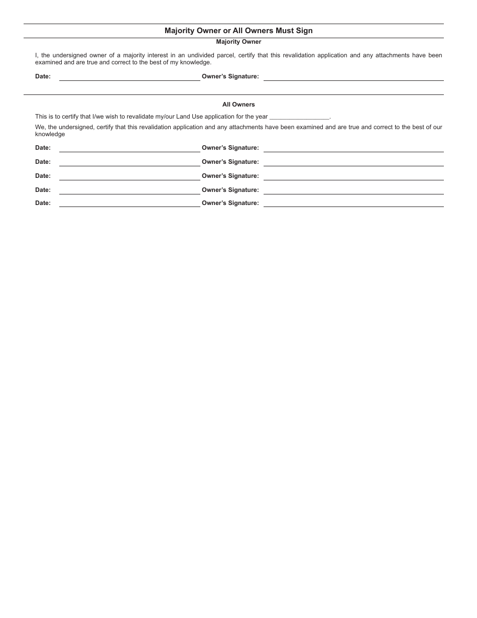 Form LU-2 Land Use Revalidation - Virginia, Page 2