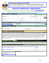 General Admission Application - New Hampshire