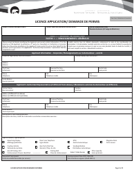 Licence Application - Northwest Territories, Canada (English/French)