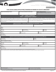 Document preview: Fuel Cache Licence Application - Northwest Territories, Canada (English/French)