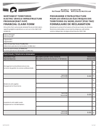 Form NWT9342 Financial Claim Form - Northwest Territories Electric Vehicle Infrastructure Program (Nwt Evip) - Northwest Territories, Canada (English/French)