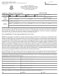 Document preview: Form K-158 Surety Bond - Motor Vehicle - Connecticut