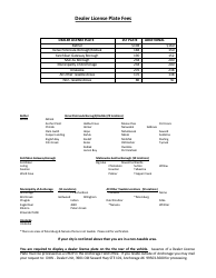 Form DLR-002 Application for Dealer Plate - Alaska, Page 2