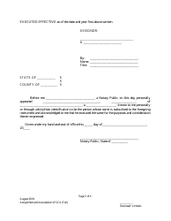 Assignment and Assumption of Subdivision Construction Agreement (Full-Escrow Only) - City of Austin, Texas, Page 3