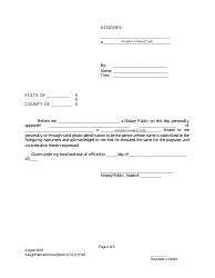 Assignment and Assumption of Subdivision Construction Agreement (Full-Escrow Only) - City of Austin, Texas, Page 4