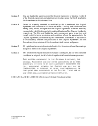 Amendment to Subdivision Construction Agreement - City of Austin, Texas, Page 3