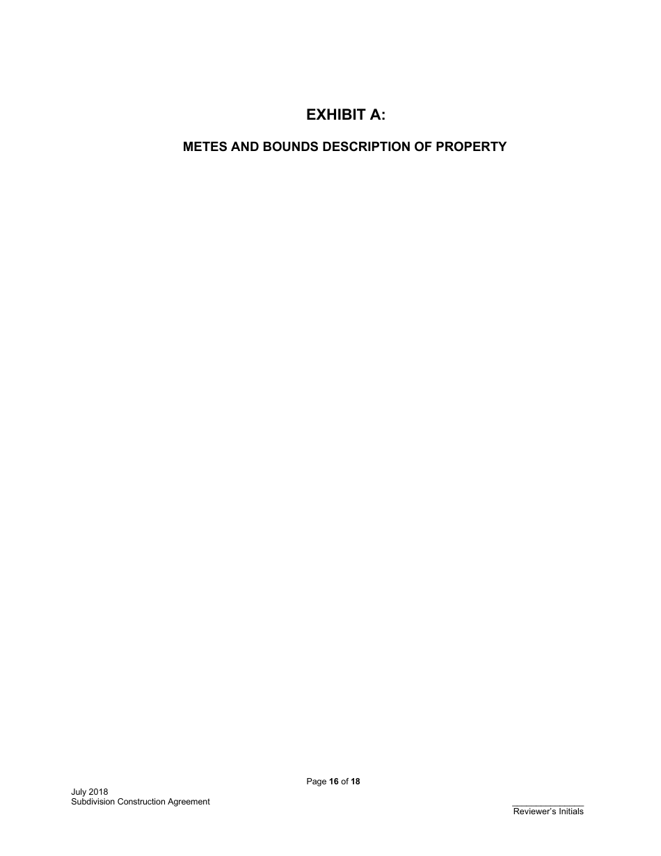 City of Austin, Texas Subdivision Construction Agreement - Fill Out ...