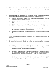 Subdivision Construction Agreement - City of Austin, Texas, Page 5