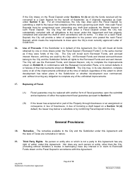 Subdivision Construction Agreement - City of Austin, Texas, Page 6